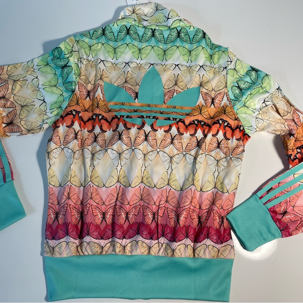 Adidas Originals Women’s Firebird track top multicolor Butterfly size small